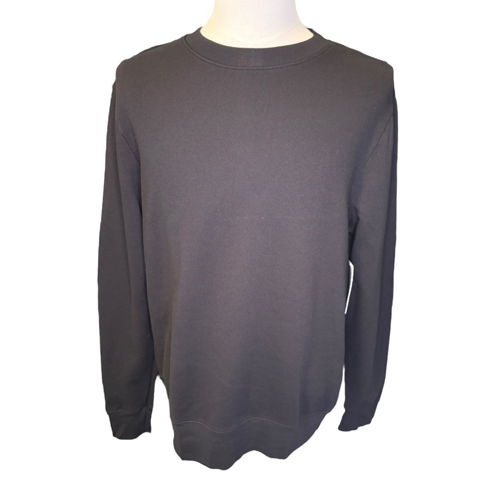Cotton Citizen Crew Neck‎ Sweatshirt Pullover Long Sleeve Black Mens Size Medium